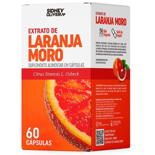 Laranja Moro 60 Cápsulas Sidney Oliveira